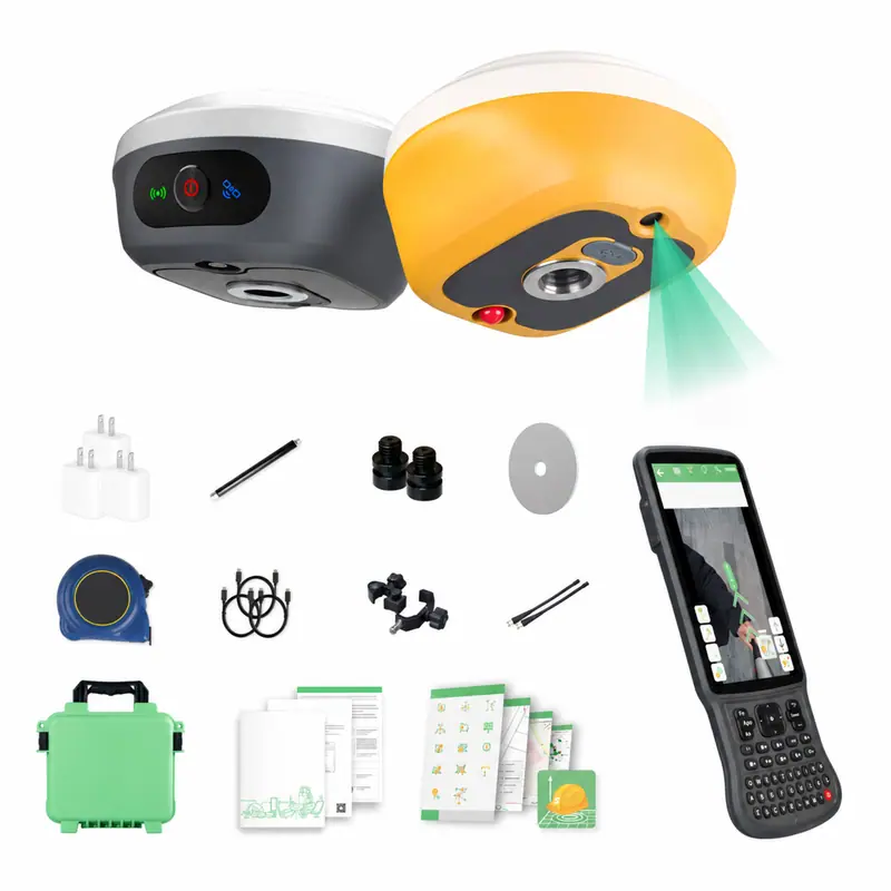 L1 AR Visual Stakeout GNSS Receiver – camera receiver and laser receiver